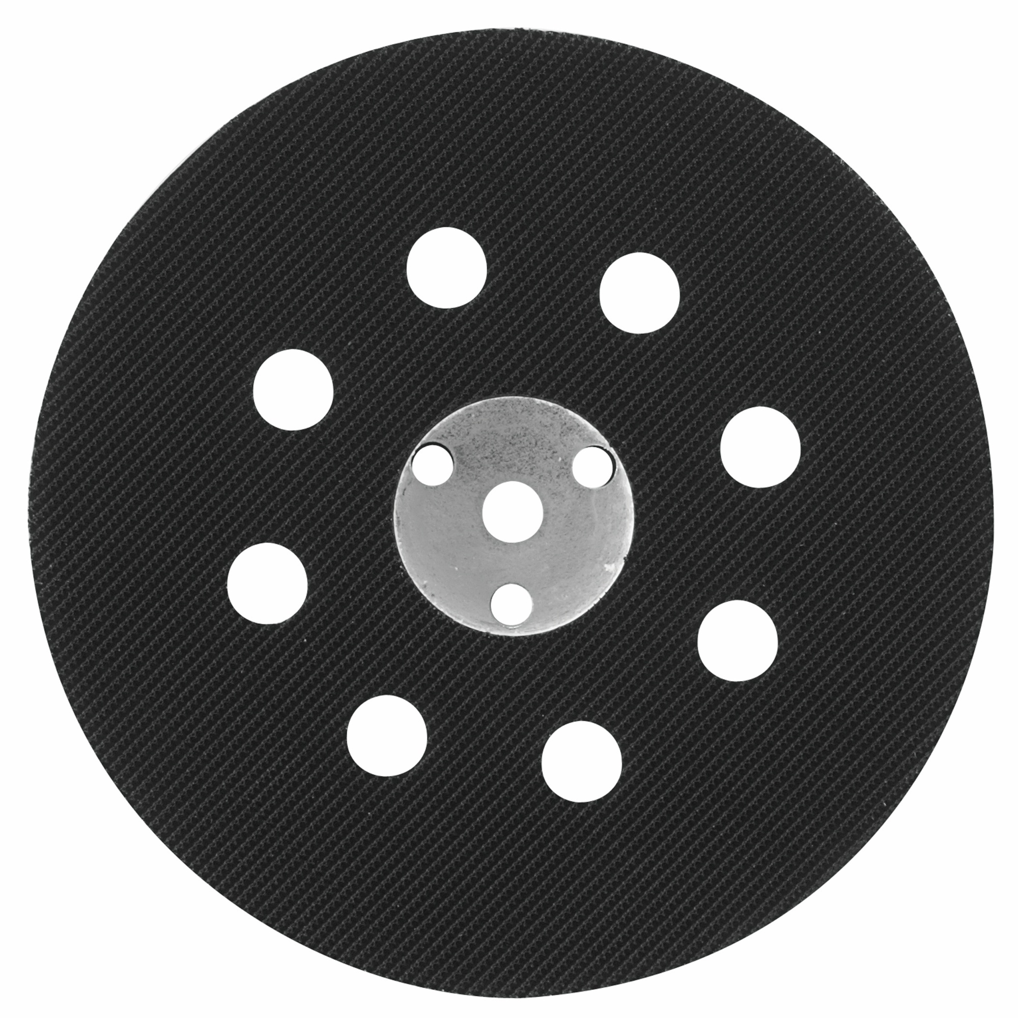 Bosch Hard Hook-and-Loop Sander Backing Pad — 5in. Dia., 8-Hole, Rubber, Model# RS032